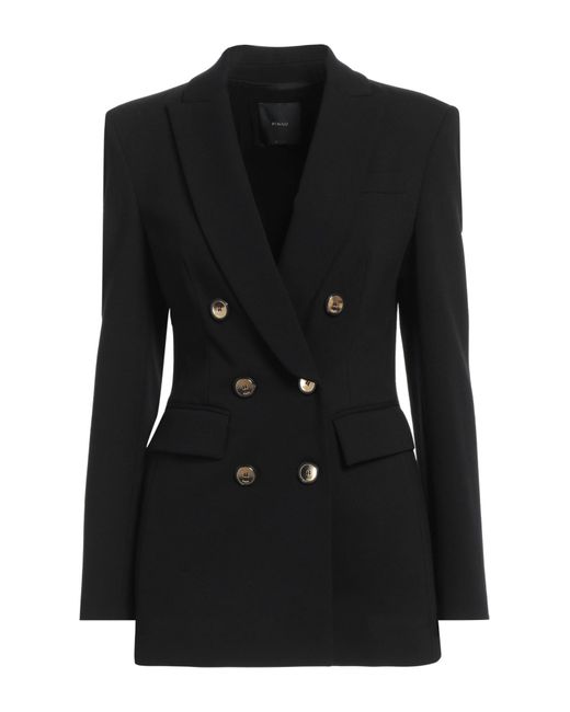 Pinko Black Blazer Viscose, Polyamide, Elastane