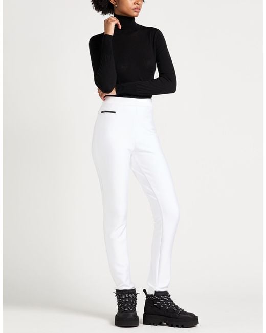 Erin Snow White Pants Polyester, Nylon, Elastane
