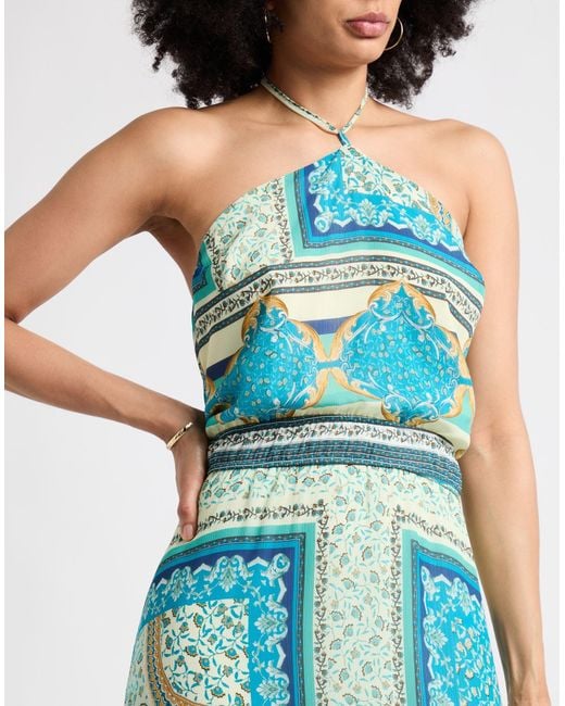 Rebel Queen Blue Maxi Dress Polyester