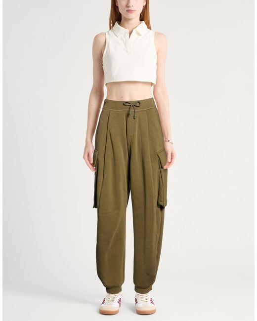 DSquared² Green Pants Cotton, Polyester