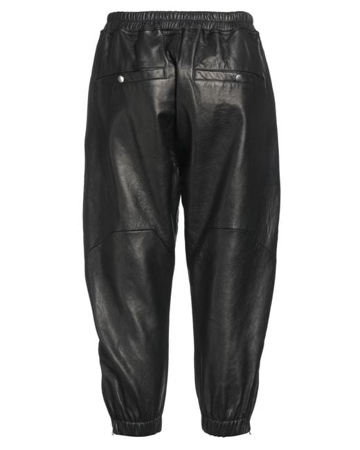 Rick Owens Black Pants Lambskin
