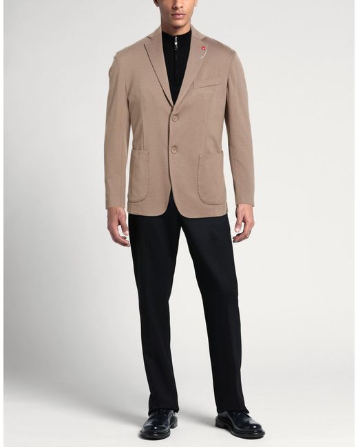 BERNESE Milano Brown Blazer Viscose, Polyamide, Elastane for men