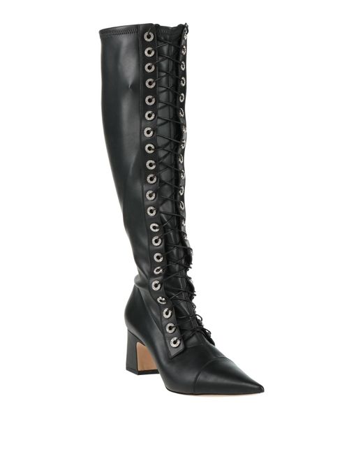 Casadei Black Boot Leather