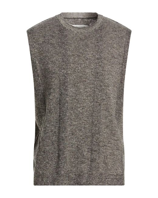Maison Margiela Gray Sweater Linen, Cotton, Polyester for men