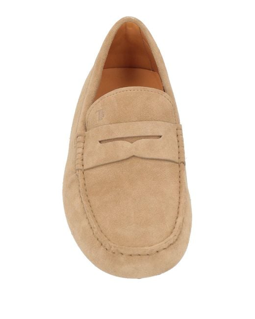 Tod's Natural Camel Loafers Leather for men
