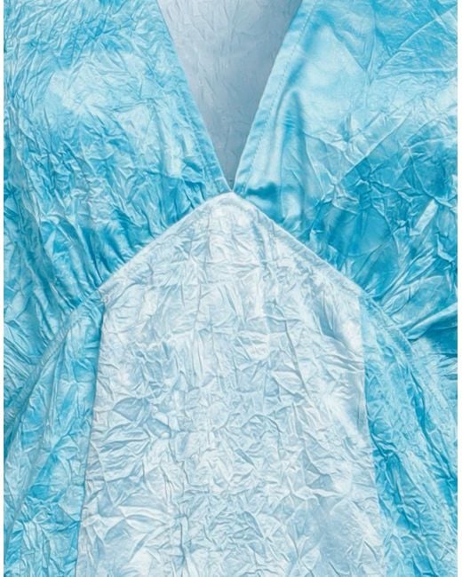Ganni Blue Midi-Kleid