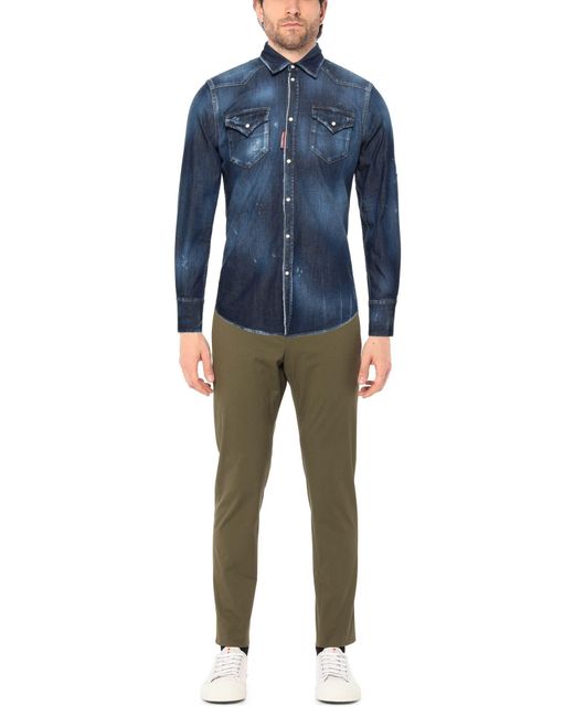 DSquared² Blue Denim Shirt for men
