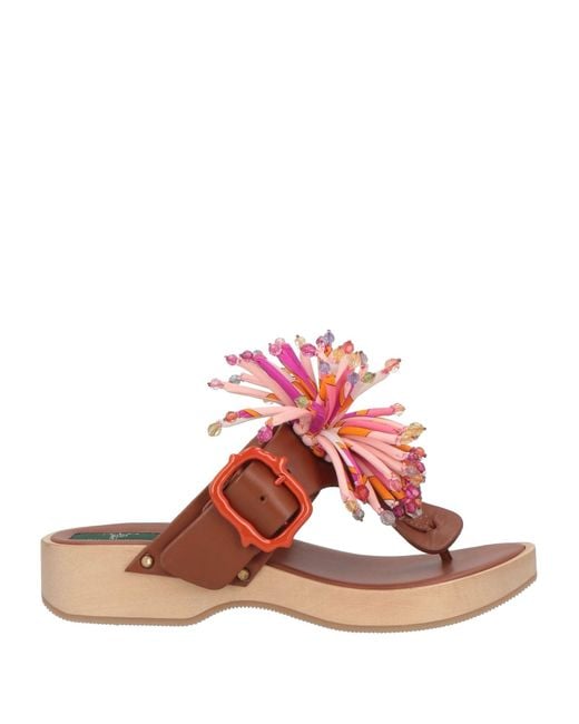 Infradito di Emilio Pucci in Pink