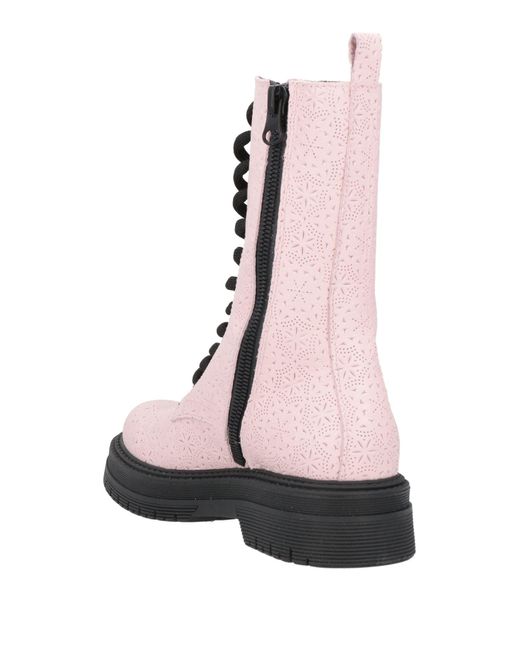 MICH SIMON Pink Ankle Boots