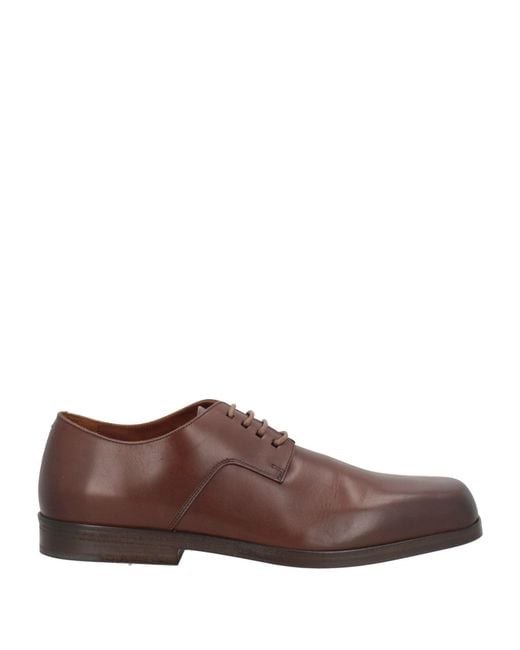 Marsèll Brown Chocolate Lace-Up Shoes Calfskin for men