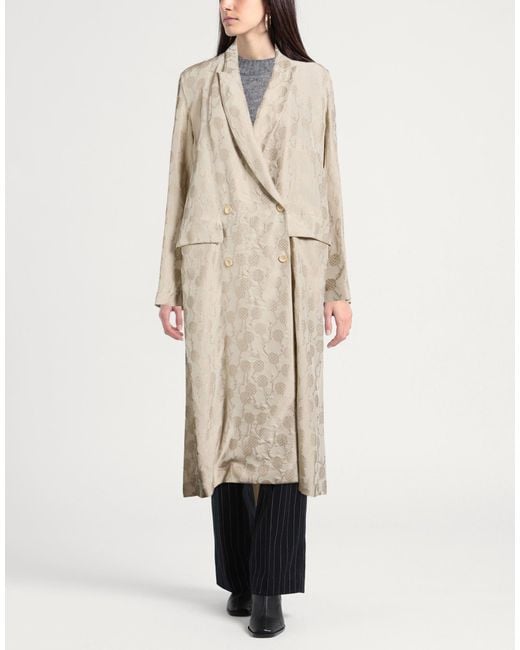 Uma Wang Natural Overcoat & Trench Coat Viscose