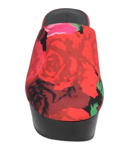 Magda Butrym Red Mules & Clogs