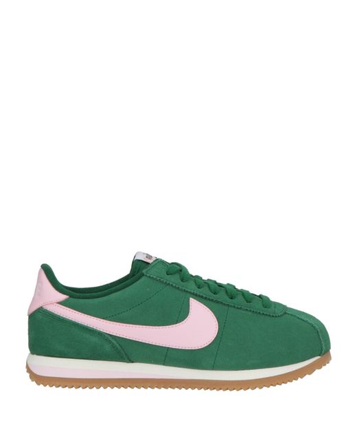 Nike Green Cortez Sneakers Leather