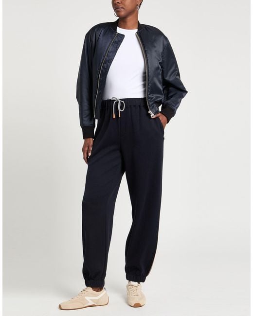Eleventy Blue Pants Cotton, Polyamide, Wool