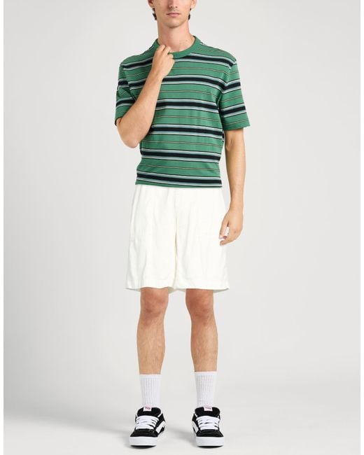 Eleventy White Shorts & Bermuda Shorts Linen, Cotton, Elastane for men
