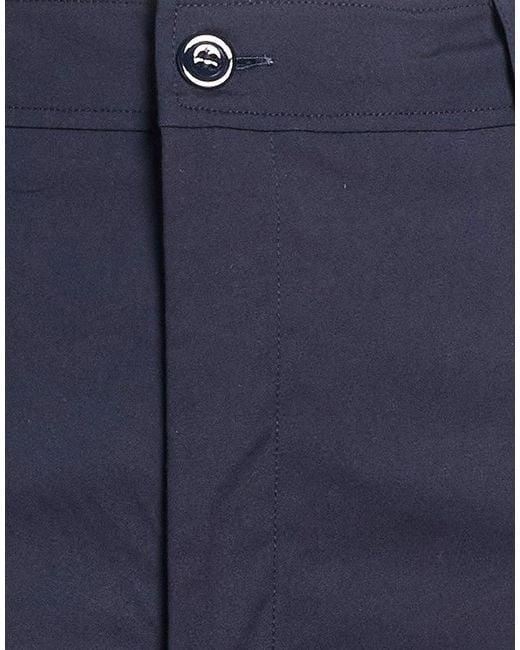 Semicouture Blue Pants Cotton, Elastane