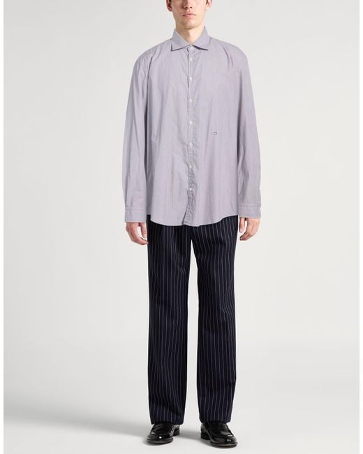 Massimo Alba Purple Shirt Cotton for men