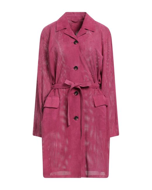 Desa Nineteenseventytwo Pink Overcoat & Trench Coat