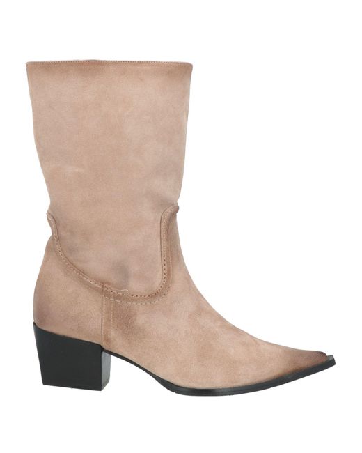 Bottines Ras en coloris Brown