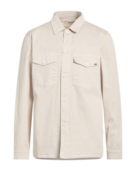 40weft Natural Shirt Cotton, Elastane for men