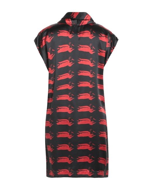 Burberry Red Mini Dress Silk