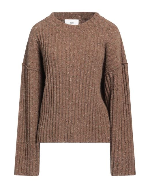 SOLOTRE Brown Sweater