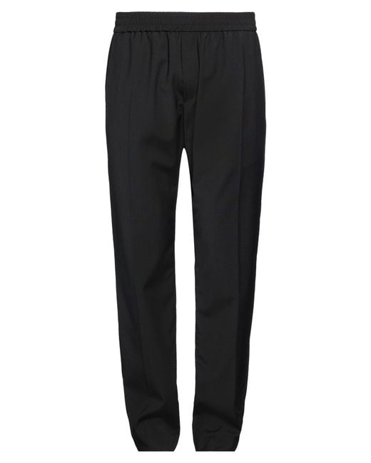 Iceberg Black Pants Polyester, Wool, Elastane for men