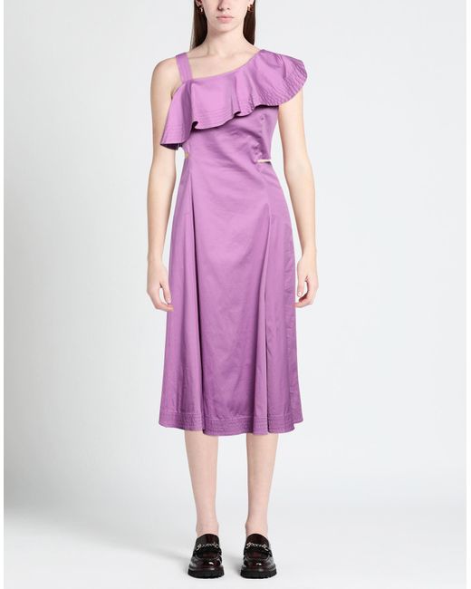 Veronica Beard Purple Midi Dress