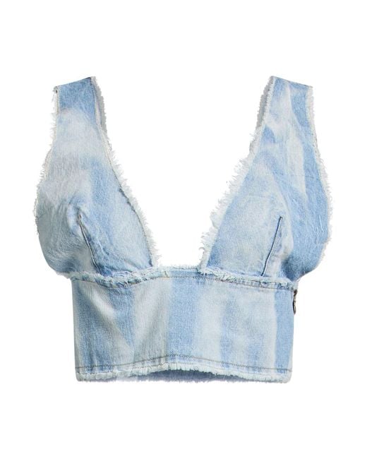 A PAPER KID Blue Top