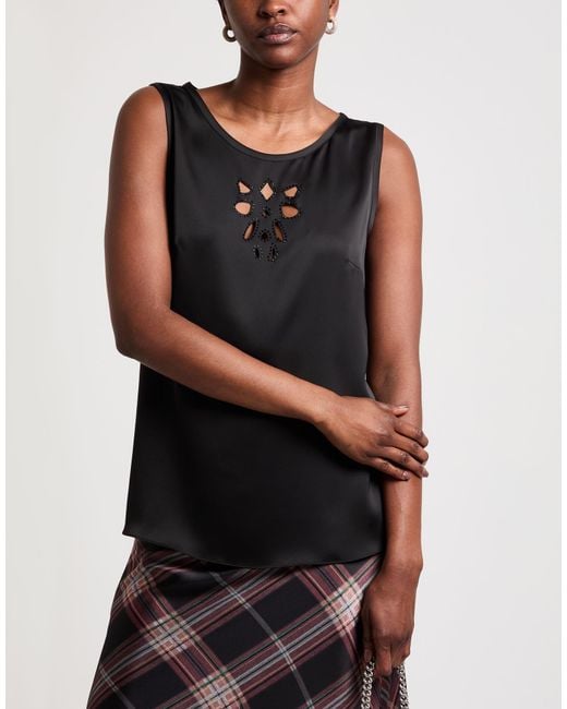 Camilla Black Top Polyester, Elastane