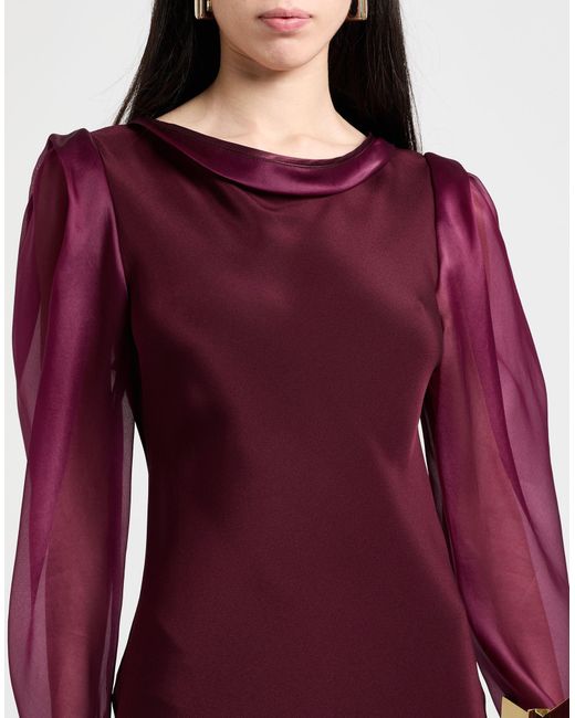 Stephan Janson Purple Midi Dress