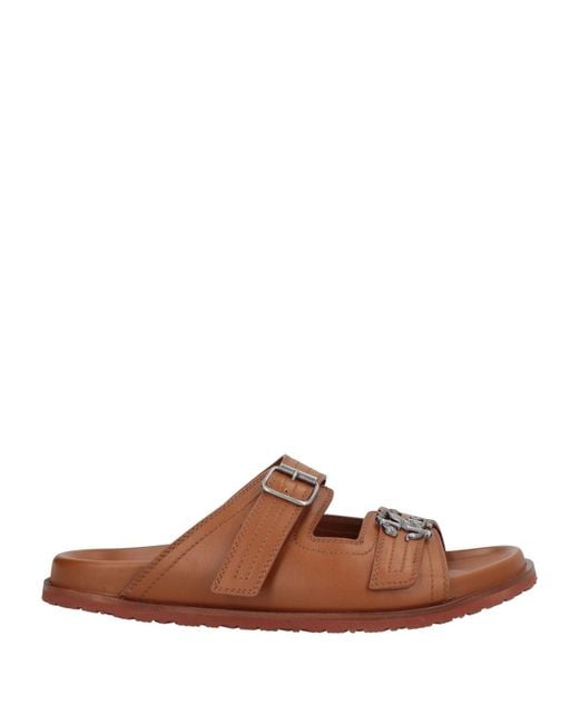 Roberto Cavalli Brown Sandals Calfskin for men