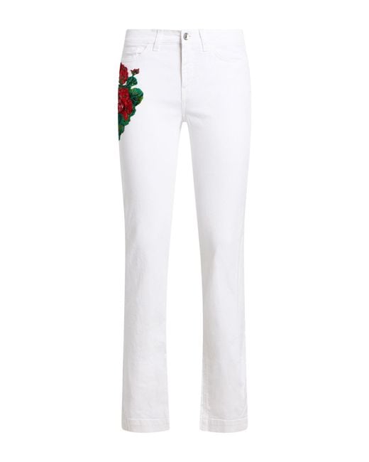 Dolce & Gabbana White Jeans Cotton, Elastane