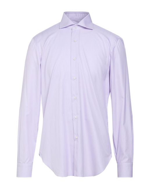 Barba Napoli Purple Shirt Cotton for men