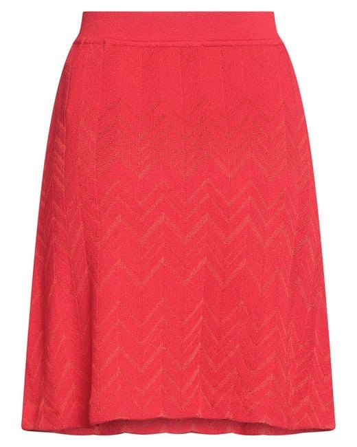 Missoni Red Mini Skirt
