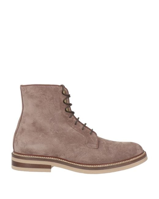 Brunello Cucinelli Brown Ankle Boots Leather for men