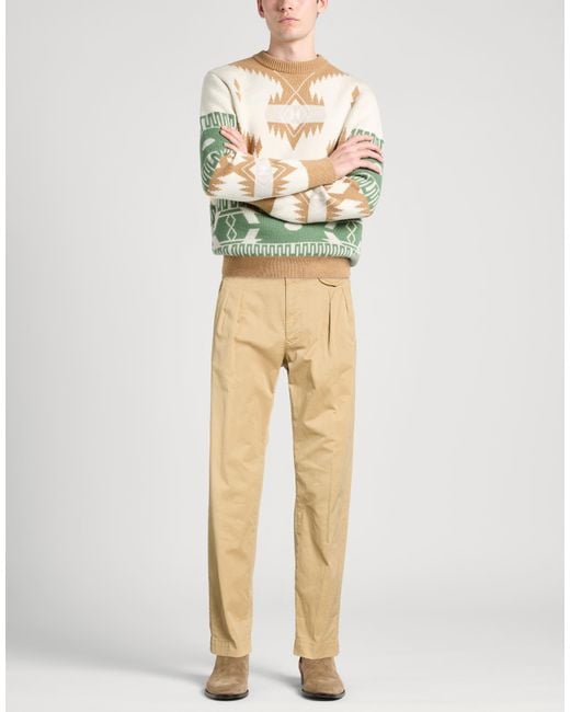 Incotex Natural Pants Cotton, Elastane for men