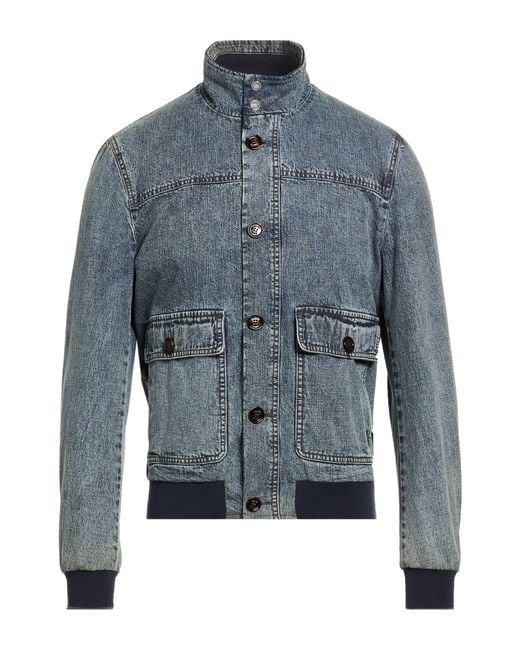 Moorer Blue Denim Outerwear for men