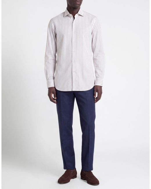 Isaia White Shirt for men