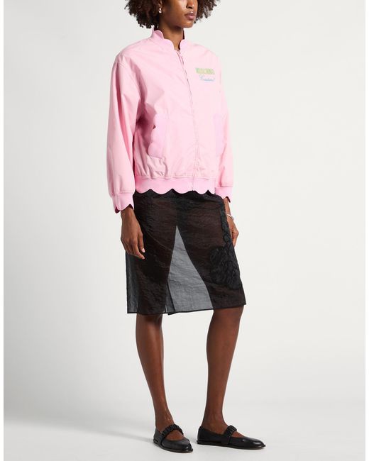 Moschino Pink Jacket Polyamide, Cotton