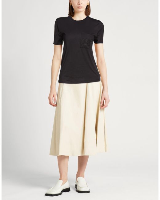 Max Mara Black T-Shirt Cotton