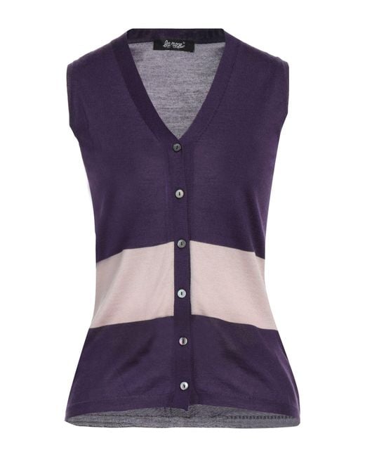 LA ROSE Purple Cardigan