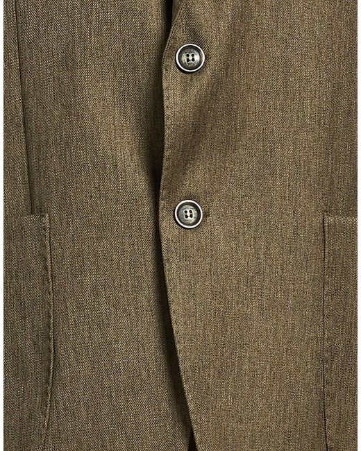 Exte Green Blazer Polyester, Viscose for men