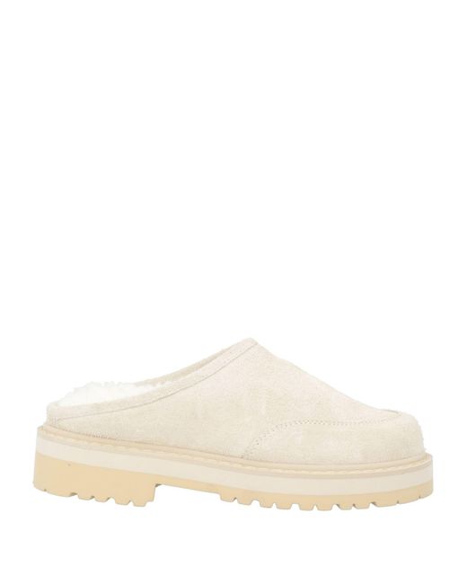 Diemme Natural Cream Mules & Clogs Shearling