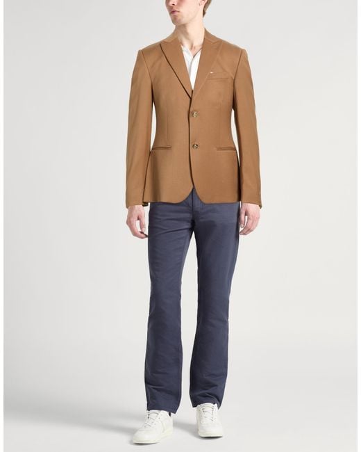 Daniele Alessandrini Brown Blazer for men