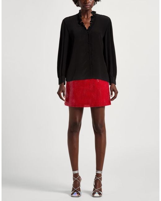 Sandro Black Shirt Silk