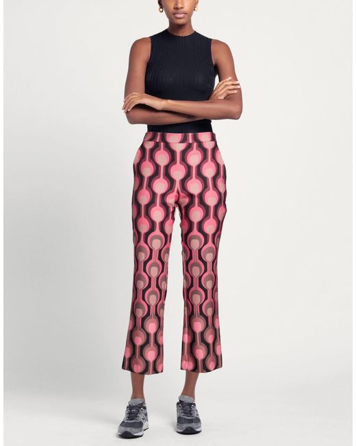 Maliparmi Red Pants Polyester, Elastane