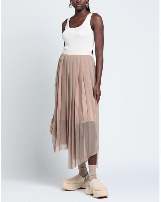 Peserico Brown Maxi Skirt