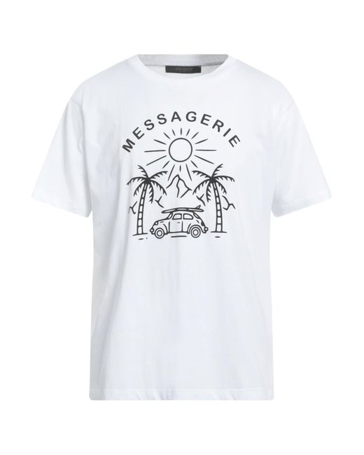 Messagerie White T-Shirt Cotton for men