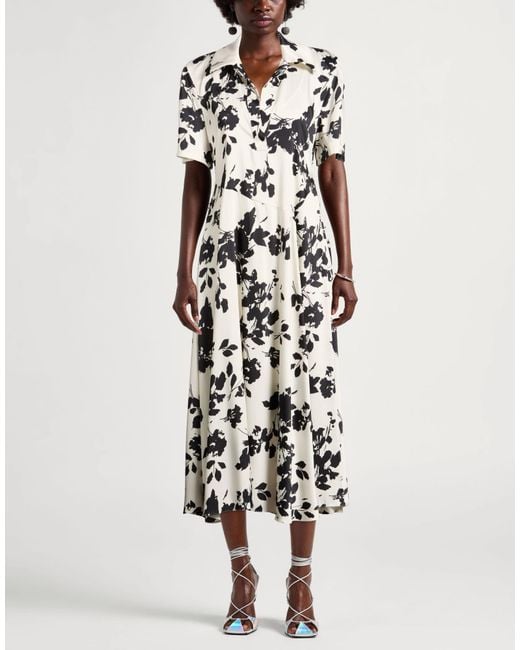 MAX&Co. White Midi Dresses